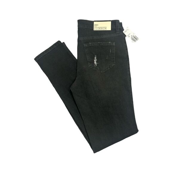 2.1 Denim Skinny Serré Dark Grey Jeans Sz 29x31 NWT - Picture 3 of 5